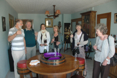 Champagne lifestyle:  Peter Breakell, Terry Hunt, Owners Mesdames Dubois-Michaux, Wendy Houghton, Margaret McCormick