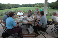 Clockwise from left:  Shelley & Roger Harrington, Wendy Houghton (yes she is), Dave & Margaret McCormick, Peter Breakell, Val & Rick Jones, Gerry Young